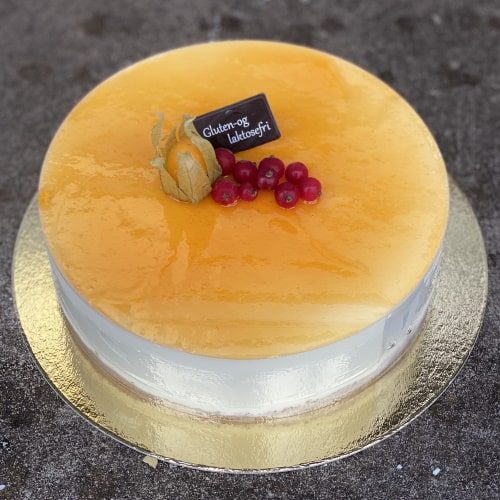 GLUTENFRI OSTEKAKE MED PASJONSFRUKT 8-10 biter