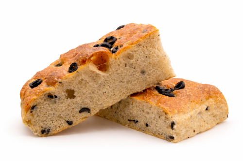 Focaccia m oliven og urter