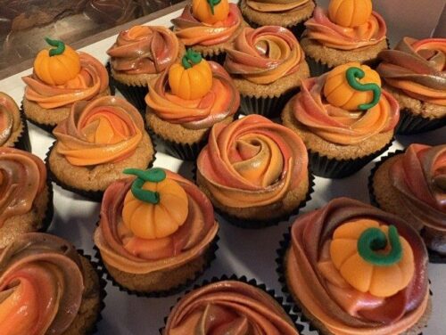 Cupcakes Høst, med eplefyll 4pk